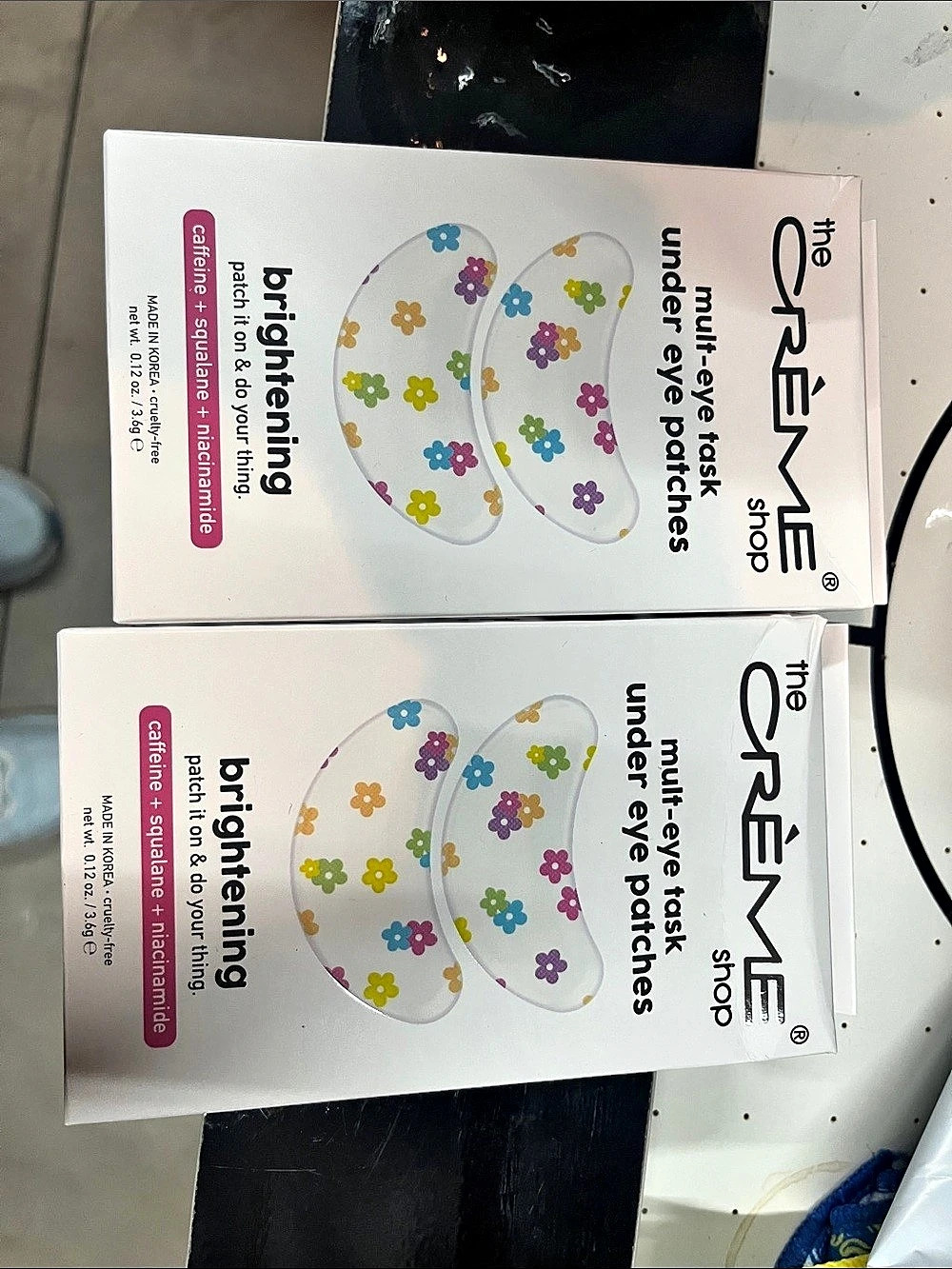 The Creme Shop Brightening Multi-Eye Task Under Eye Patches Floral 2 boxes